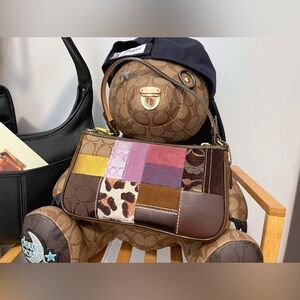 ❌SOLD FACEBOOK❌100% Authentic Vintage/Y2K Coach Multicolor Patch 7071 Demi Purse